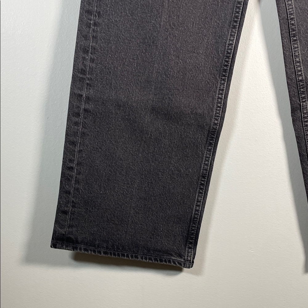 Old Navy Black Extra High Rise Wide Leg Jeans Women 4 Petite - Picture 6 of 10
